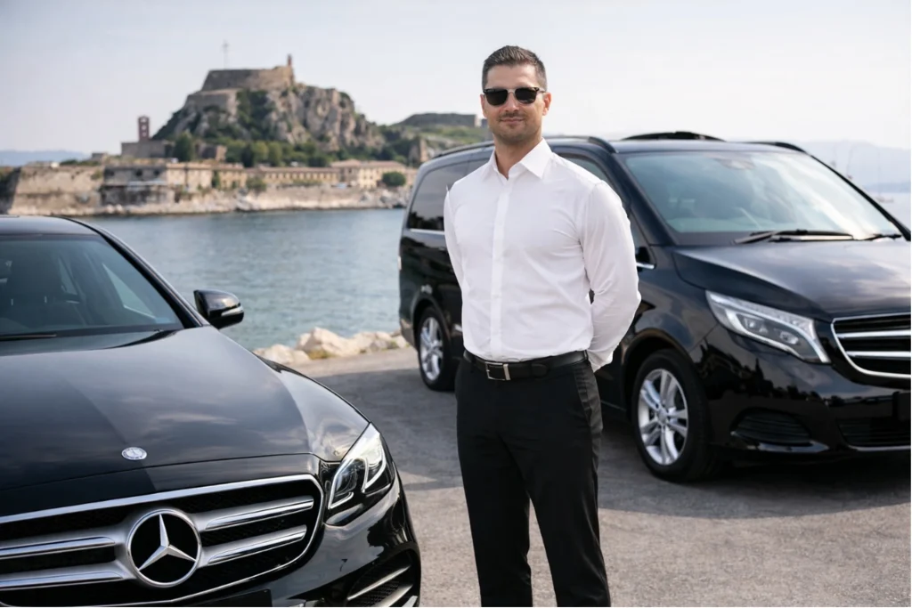 vanity premium transfers corfu chauffeur old fortress corfu